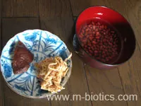 干し大根、椎茸、小豆のスープ材料-マクロビオティック料理