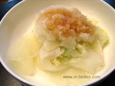 白菜のおろしおひたし　マクロビオティック料理レシピ