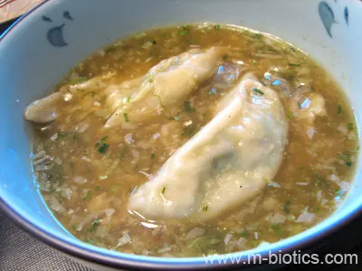 スープ餃子　マクロビオティック料理