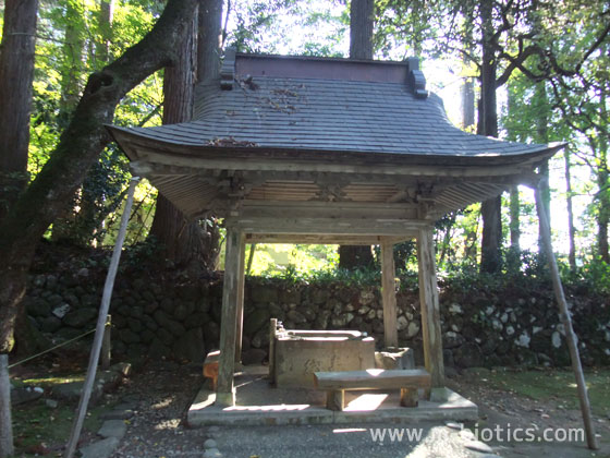 平泉寺白山神社　手水舎