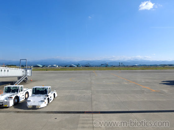 小松空港 白山連峰 滑走路
