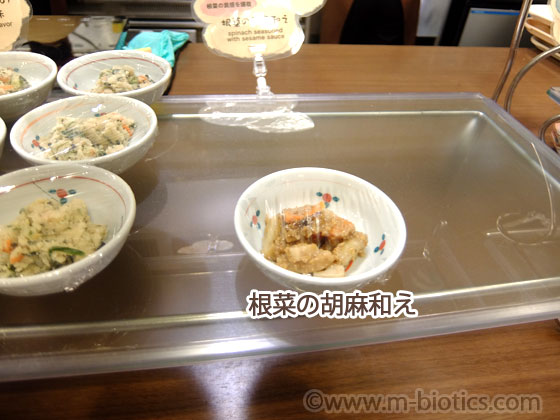 福井マンテンホテル 朝食 バイキング ビュッフェ 小鉢 和食 万咲