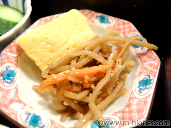福井マンテンホテル きんぴらごぼう 朝食 バイキング ビュッフェ 小鉢 和食 万咲