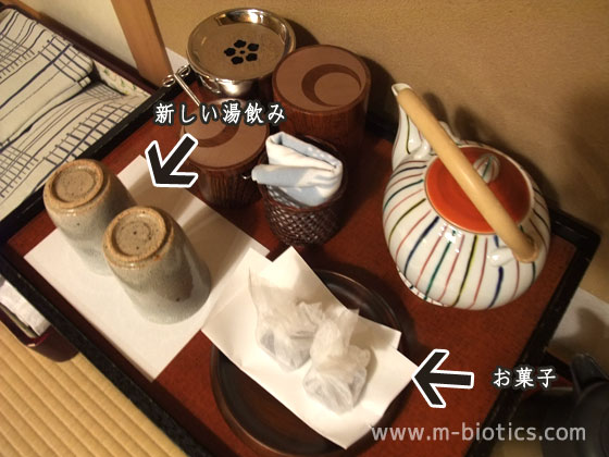 あらや滔々庵 若菜　お茶セット