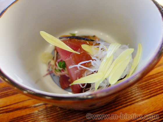 京都伊勢丹 京都和久傳 蘇芳 お造り 鰹の薬味和え