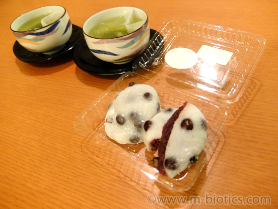 出町ふたば 豆餅 煎茶 カフェタイム