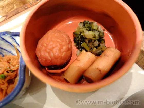 グランヴィア京都　朝食　和食　漬物　梅干し