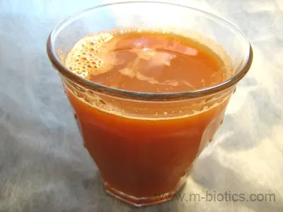 フレッシュにんじんりんごジュース　マクロビオティック料理レシピ