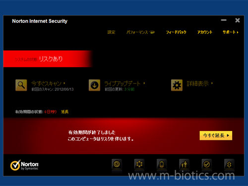 ノートンニコニコパック　延長