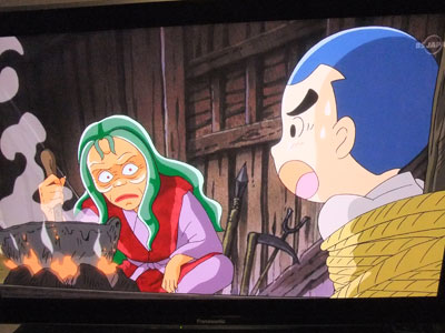 アニメ「ふるさと再生 日本の昔ばなし」で、「三枚のお札」のラストが 