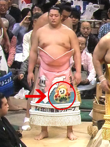 遠藤 化粧まわし ひゃくまんさん