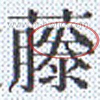 藤 異体字 旧字