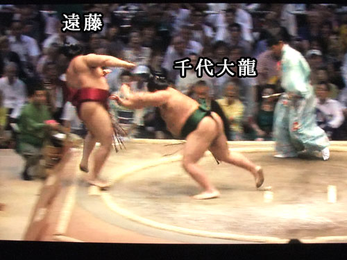 大相撲　遠藤　千代大龍　名古屋場所2015