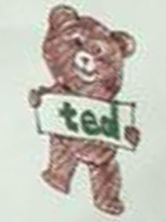 髙安　お絵かき　ted　クマ