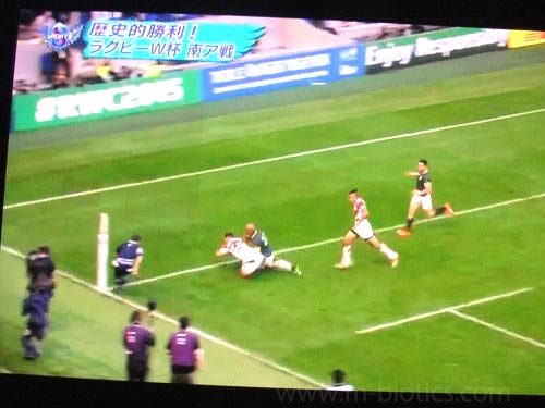 ラグビーワールドカップ　日本　南アフリカ　勝利