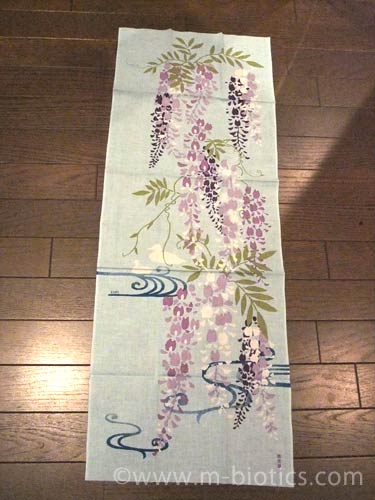濱文様 手ぬぐい 流水しだれ藤