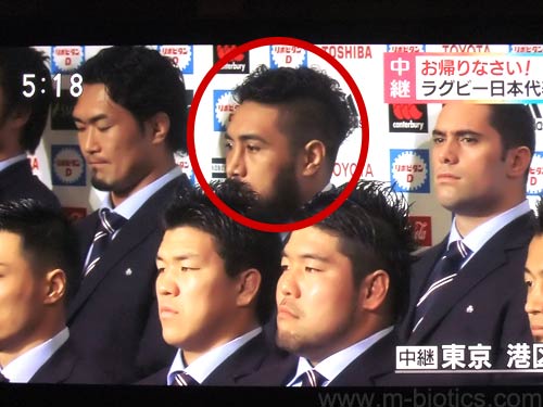 2015ラグビー日本代表　会見　ホラニ選手
