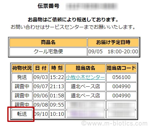 ヤマト　転送　野菜宅配　配達されない