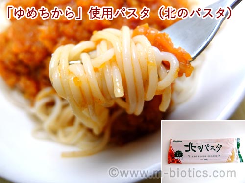 北のパスタ　ゆめちからブレンド　きたほなみ