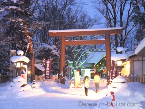 旭川神社　どんど焼き　2016