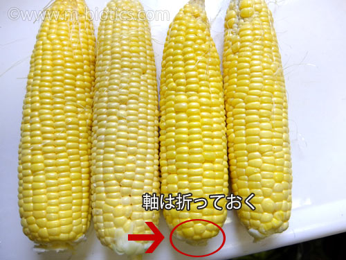 美味しいとうもろこし ゆで方