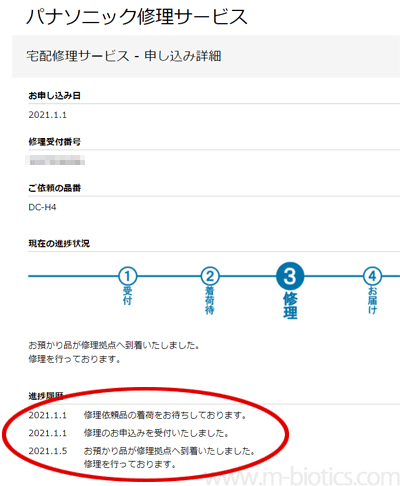 くるけっと　故障　修理 進捗状況