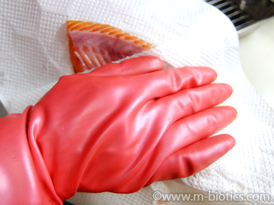 生鮭　水気を拭う　鮭めし　レシピ　鮭飯