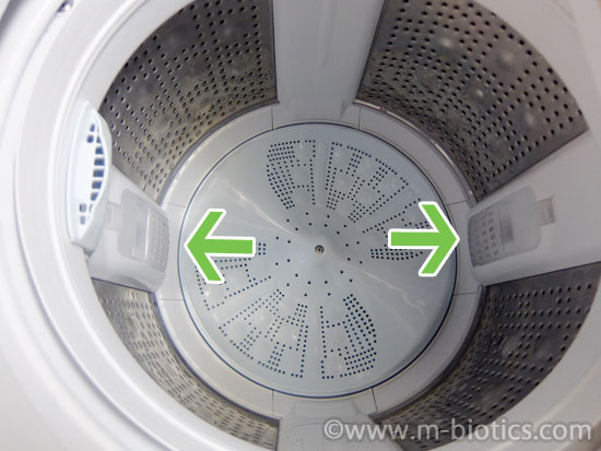 日立 全自動洗濯機 ビートウォッシュ 糸くずフィルター　ゴミ取りフィルター　場所　BW-V80G-N