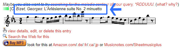 musipedia メロディーを弾いて 探す