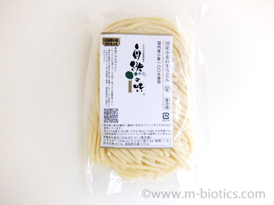 生うどん　国産小麦　天然塩　自然の味