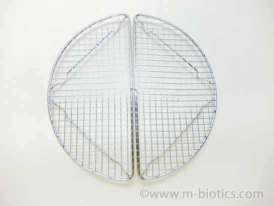 とんかつ用金網　半月型　二つくっつける