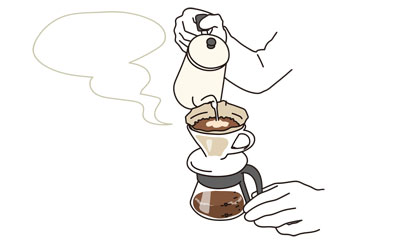 コーヒードリッパー 磁器製