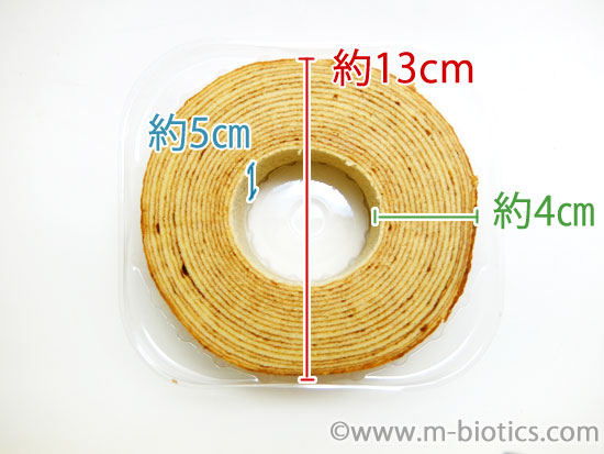 サンコーバウムクーヘン　サイズ