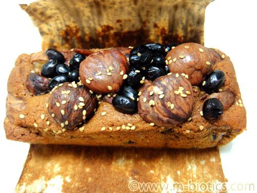 ジュヴァンセル　竹取物語　レビュー　パウンドケーキ　竹の皮を剥がしたところ