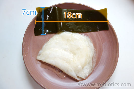 京都　大安　千枚漬け　昆布　サイズ