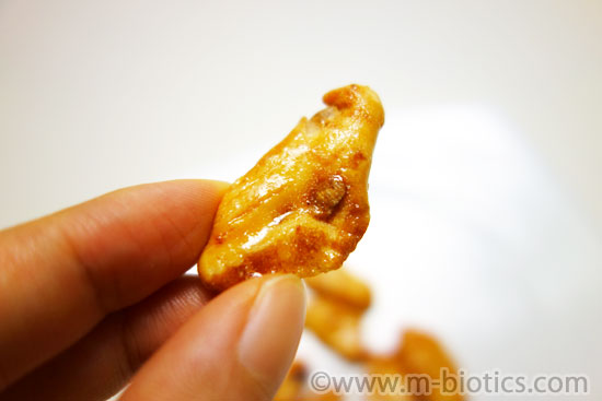 精華堂 手のし柿の種 甘辛落花 食べてみる レビュー