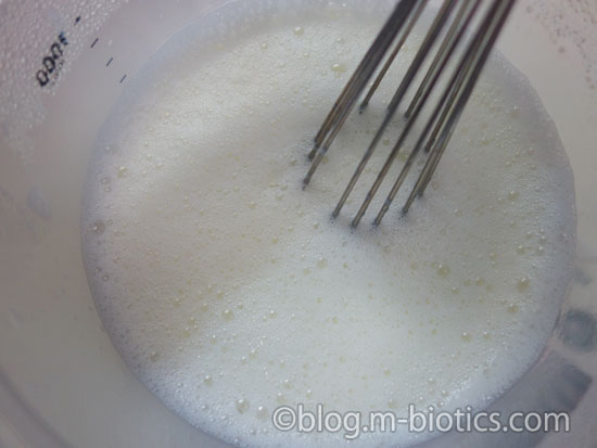 よつ葉　スキムミルク　大容量 1kg　ヨーグルト作り　種菌を入れてかき混ぜる