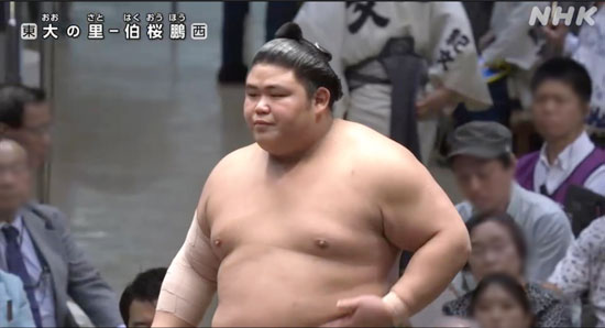 大相撲　伯桜鵬　大の里戦