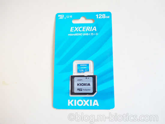 スマホにマイクロSDカード　外部ストレージ　128GB　キオクシア
