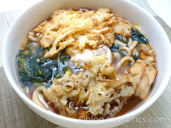 冷凍うどんを鍋焼きうどんにする