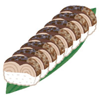 焼き鯖棒寿司 イラスト